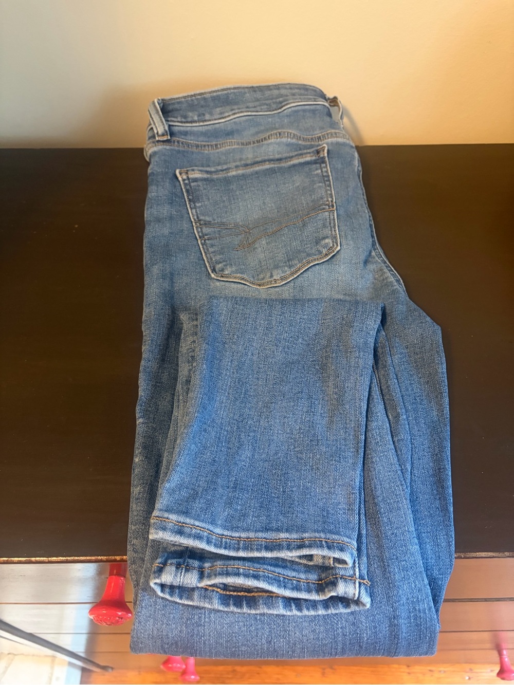 American Eagle Outfitters Women's Light Blue Skinny Jeans
